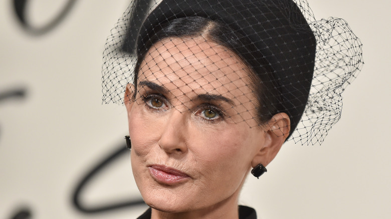 Demi Moore on the red carpet in 2024