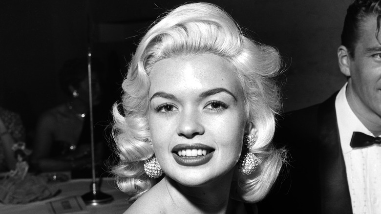 Jayne Mansfield smiling in 1956