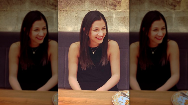 Katie Miller in December 2018 at a restaurant