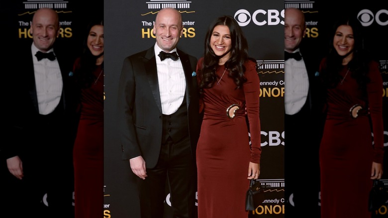 Stephen Miller and Katie Miller attend the 2025 Kennedy Center Honors at The Kennedy Center on December 07, 2025