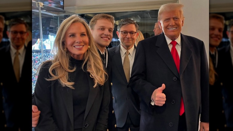 Kelly and Mike Johnson at the Army-Navy game in September 2024