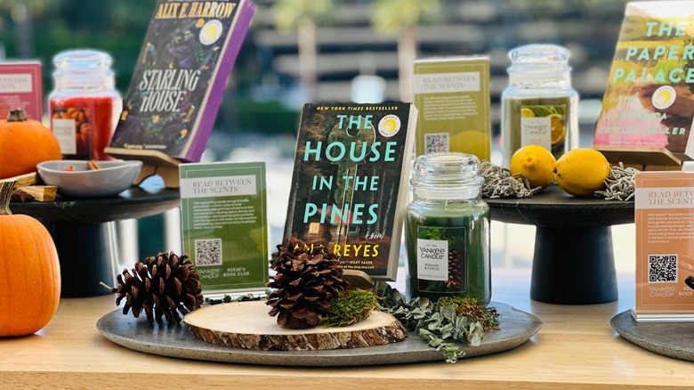 "The House In The Pines" by Ana Reyes book set up at Reese's Book Club Bookshop