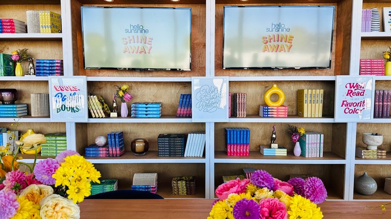 The bookshelves at Reese's Book Club Bookshop