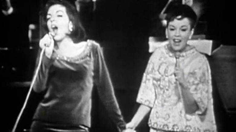 Liza Minnelli and Judy Garland at the London Palladium