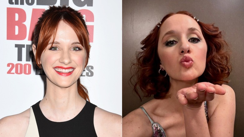 Laura Spencer with red hair