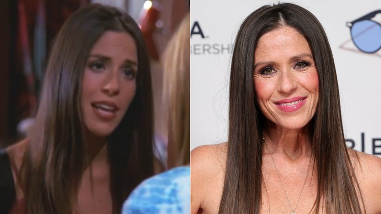 Soleil Moon Frye as Roxie King in Sabrina The Teenage Witch and on the red carpet in 2025, side by side photos