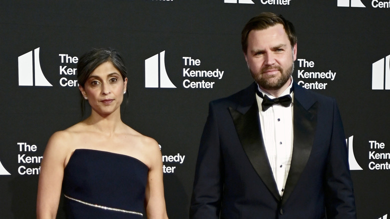 Usha and JD Vance at the opening night of "Les Misérables" at The Kennedy Center on June 11, 2025