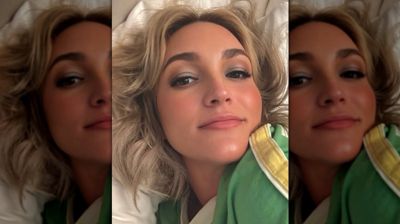 Jamie Lynn Spears selfie in bed August 2025