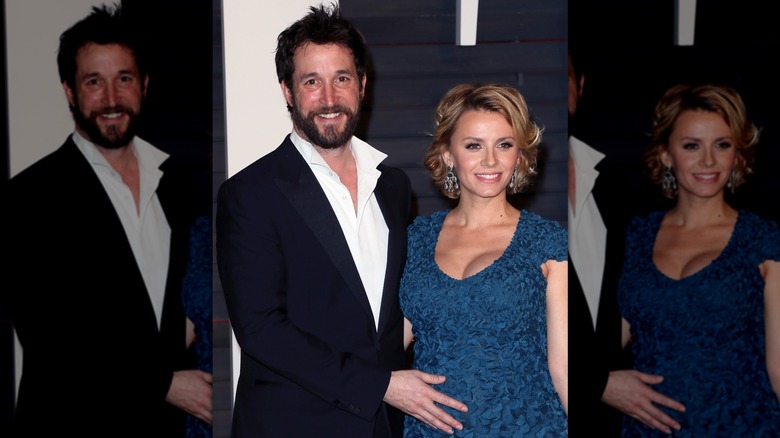 Noah and Sara Wyle at the 2015 Vanity Fair Oscars party