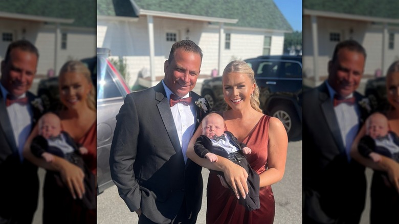 Karoline Leavitt and Nicholas Riccio with their baby