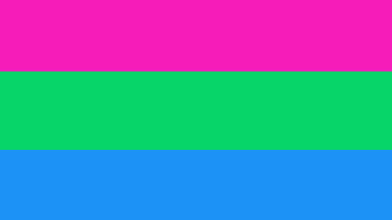 Flag with three colored stripes