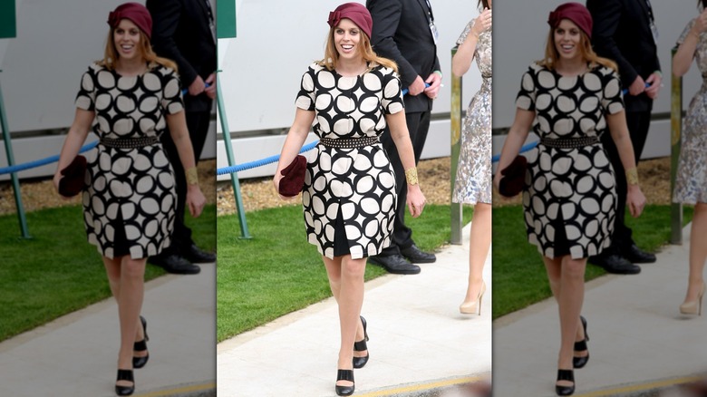 Princess Beatrice attends Derby Day at The Derby Festival on June 1, 2013