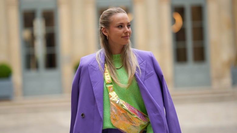 11 Stylish Ways To Wear Purple And Green Together