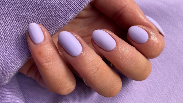 Lilac nails