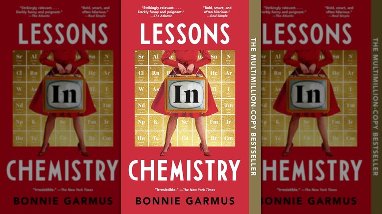 The front cover of Lessons in Chemistry by Bonnie Garmus