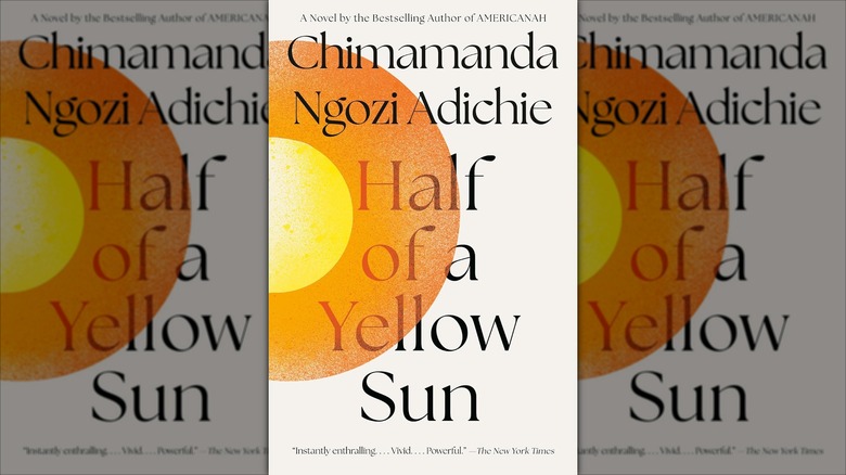 The front cover of "Half of a Yellow Sun" by Chimamanda Ngozi Adichie