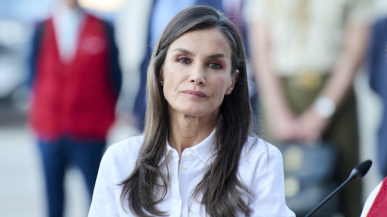 Queen Letizia photographed at an event in 2026