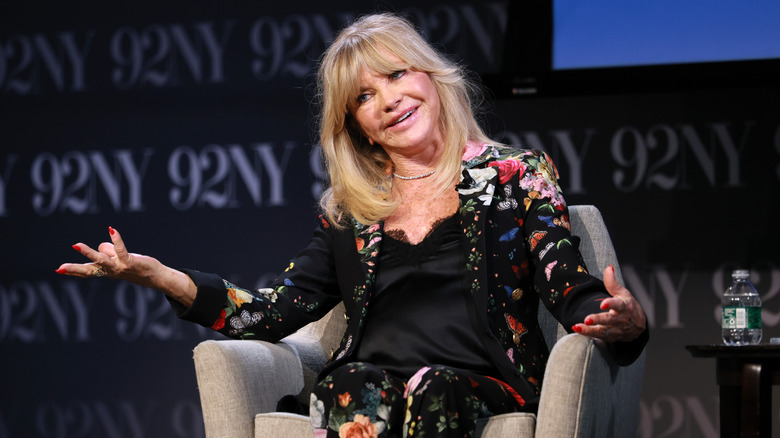 Goldie Hawn speaks onstage during Goldie Hawn in Conversation with Jonathan Haidt: "The After-School Kindness Crew" at 92NY on May 05, 2026