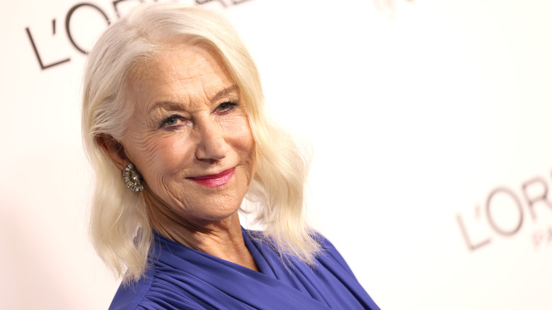 Helen Mirren smiles on the red carpet in 2023