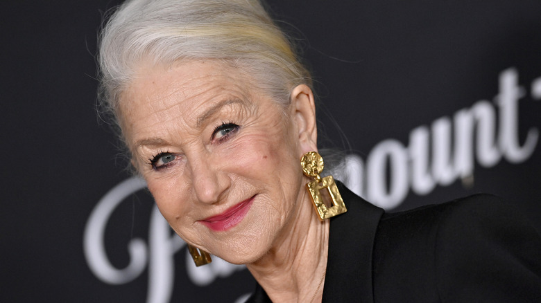 Helen Mirren smiles on the red carpet in 2022