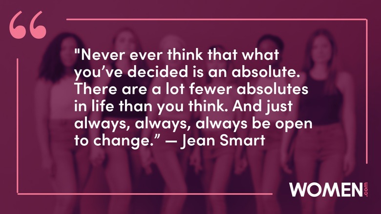 A quote by Jean Smart with a burgundy background