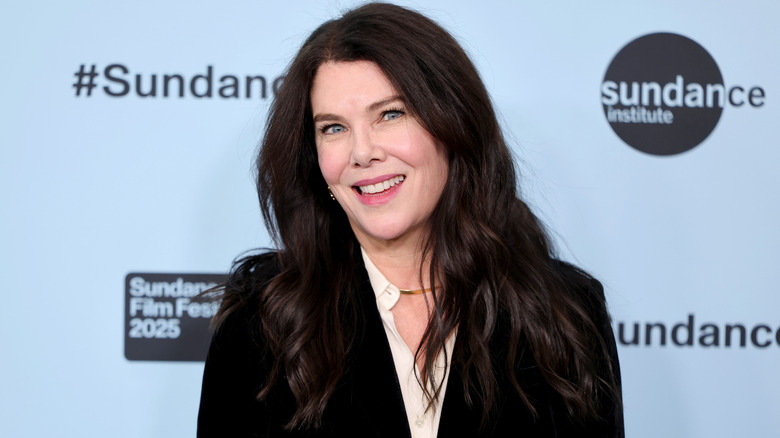 Lauren Graham smiling with a slight head tilt at the Sundance Film Festival