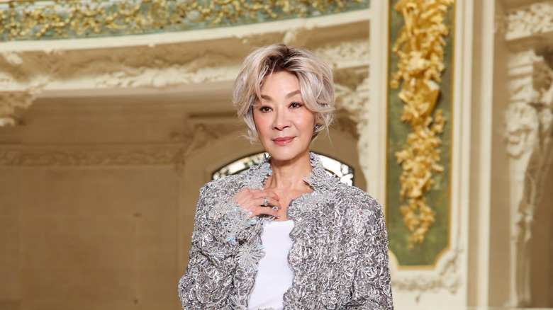 Michelle Yeoh attends the Chanel Haute Couture Fall/Winter 2026/2027 show as part of Paris Fashion Week on July 07, 2026