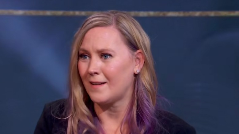 Rebecca Yarros mid interview with Good Morning America