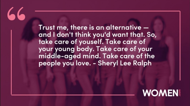 Sheryl Lee Ralph quote over purple background