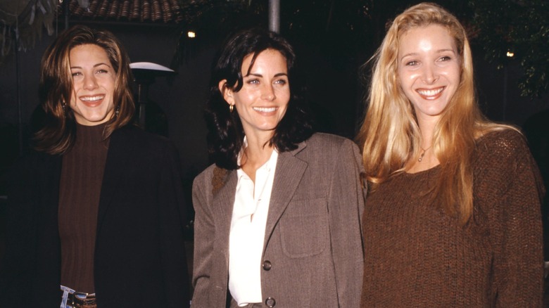 Jennifer Aniston, Courteney Cox, and Lisa Kudrow in the 1990s