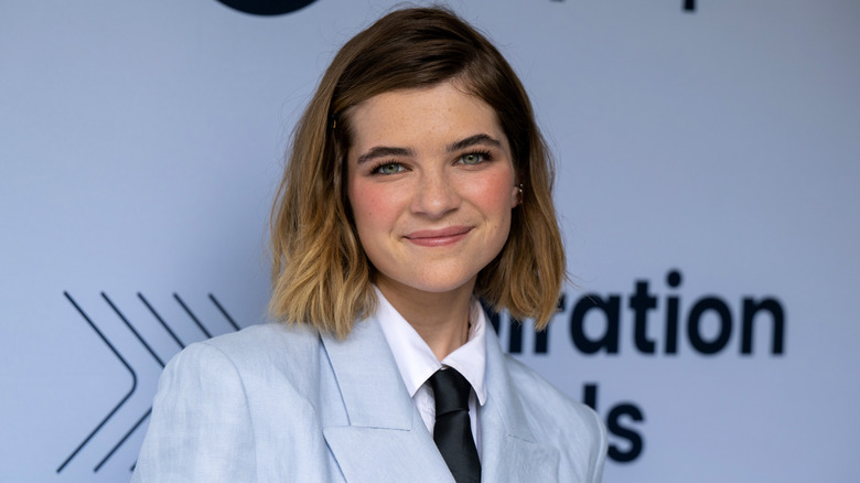 Raegan Revord smiling at a 2025 award events