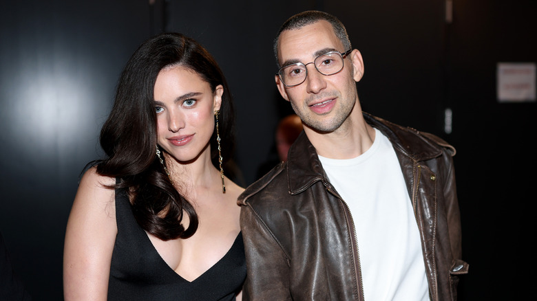 Margaret Qualley and Jack Antonoff at the 2026 Grammys