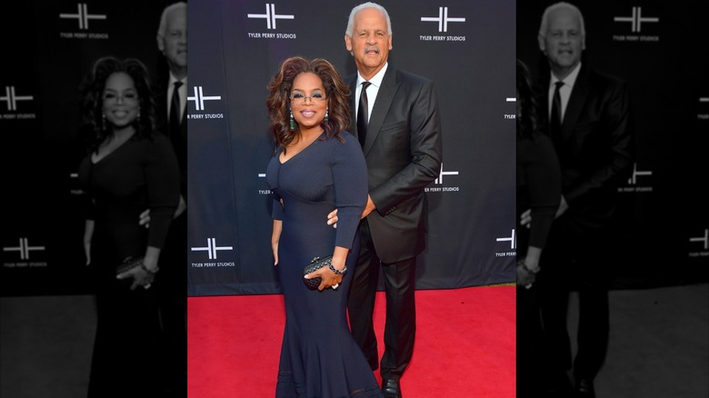Stedman Graham and Oprah Winfrey on the red carpet in 2019