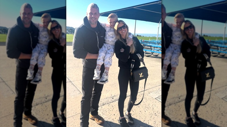 Christina Haack and Ant Anstead in a photo with their son, Hudson