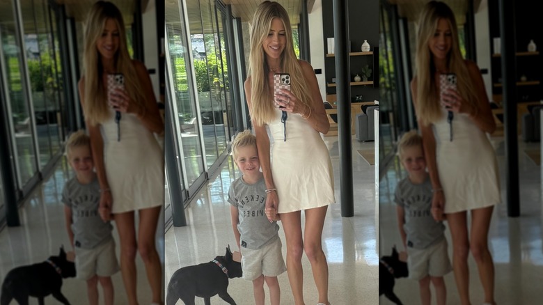 Christina Haack in a selfie with son, Hudson