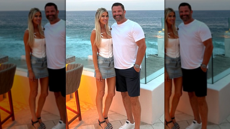 Christina Haack and boyfriend pose in a photo by the ocean shared to Instagram