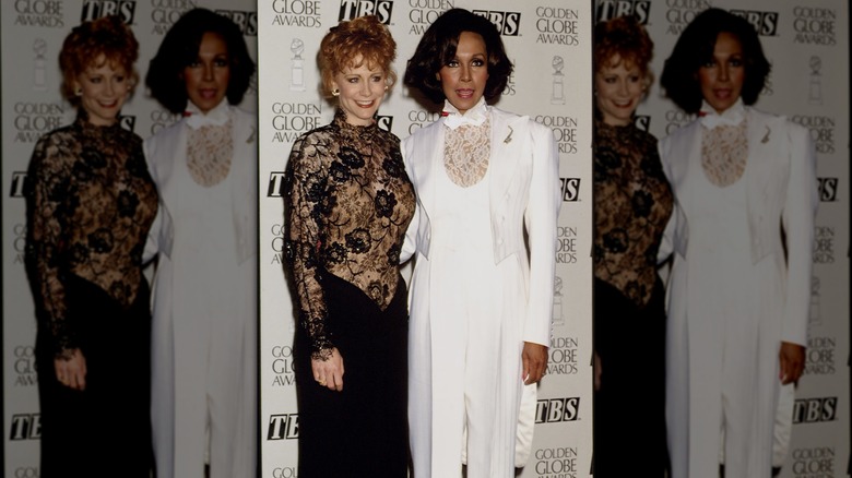 Reba McEntire at the Golden Globes
