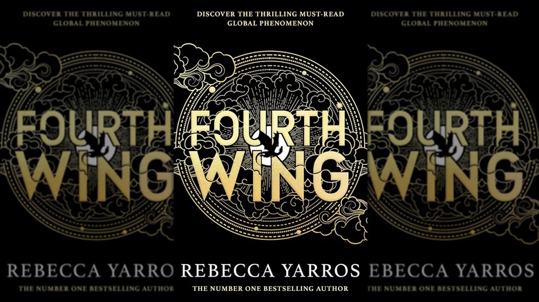 The front cover of "Fourth Wing" by Rebecca Yarros.