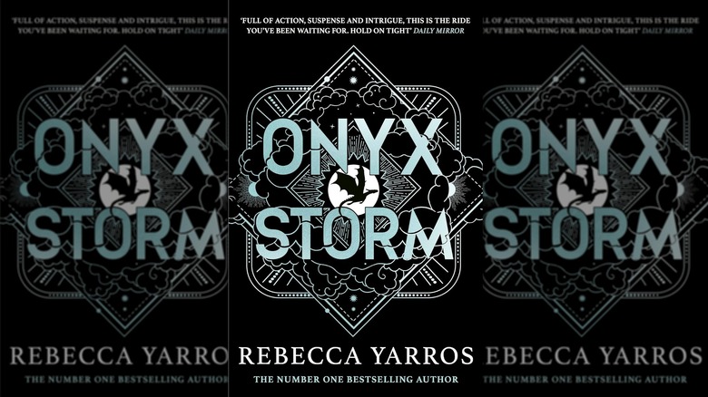 The front cover of "Onyx Storm" by Rebecca Yarros.