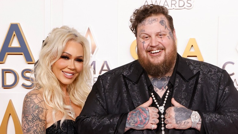 Bunnie Xo and Jelly Roll on the red carpet