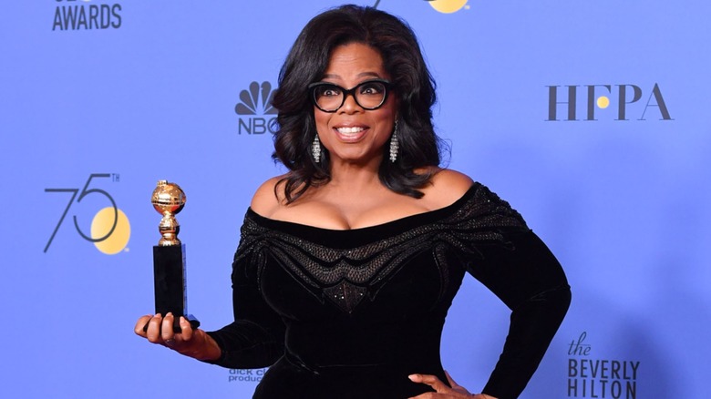 Oprah Winfrey at the 2018 Golden Globes