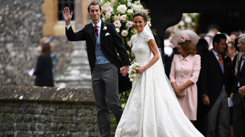 Pippa Middleton and James Matthews on their wedding day