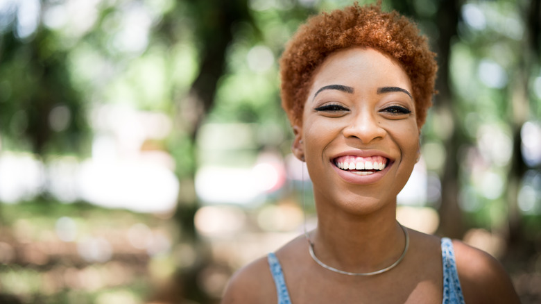 Woman with red hair