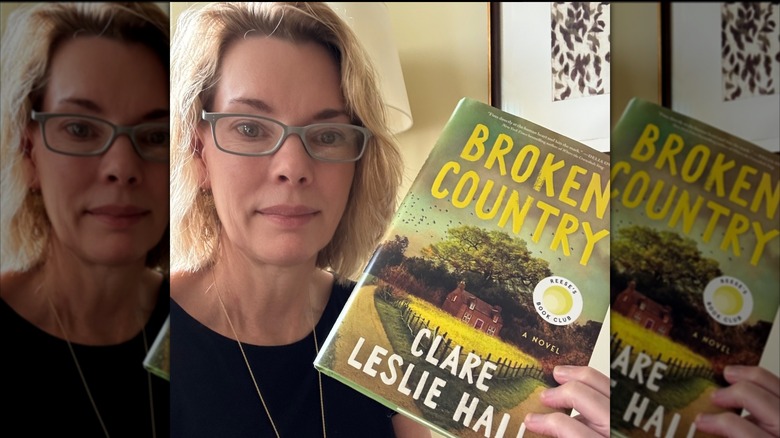 Woman holding Broken Country