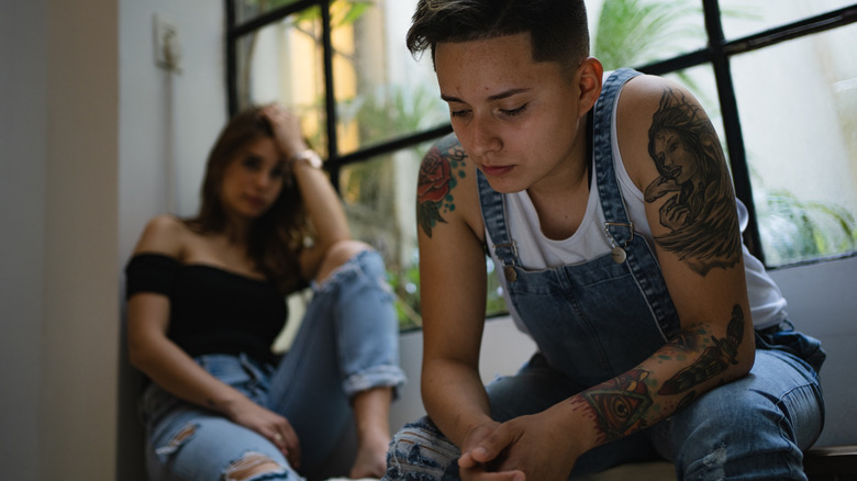 Sad couple