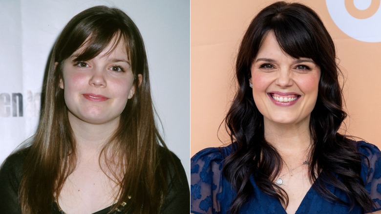 Split image of Kimberly J. Brown at the beginning of her career in at a 2026 red carpet event