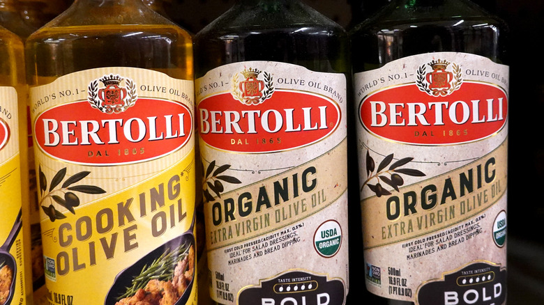 Bottles of olive oil