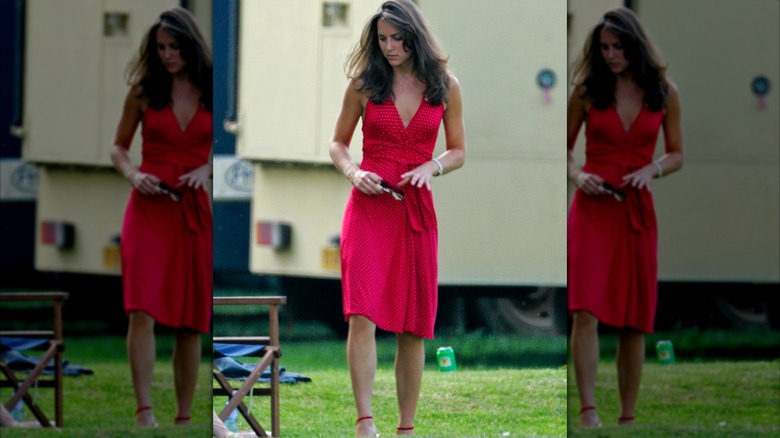 Kate Middleton is spotted at Harry and William's polo match