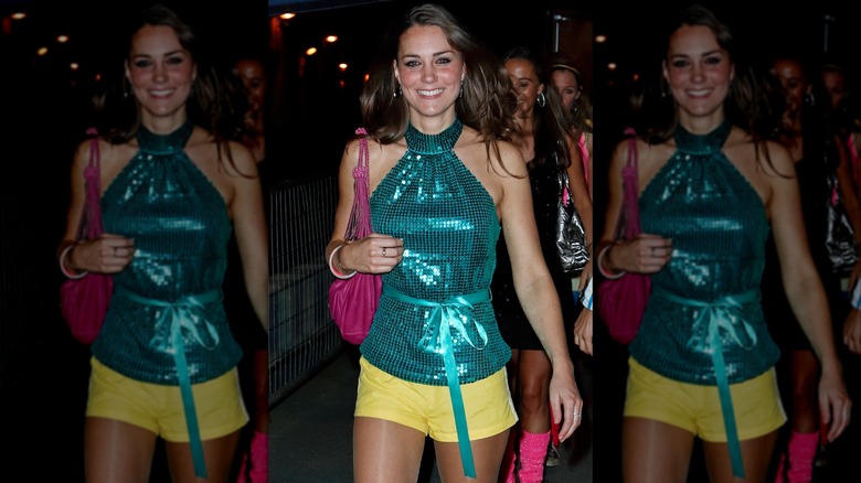 Kate Middleton photographed smiling as she attends the Day-Glo Midnight Roller Disco