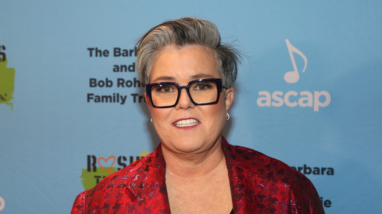 Rosie O'Donnell smiles on the red carpet in 2019